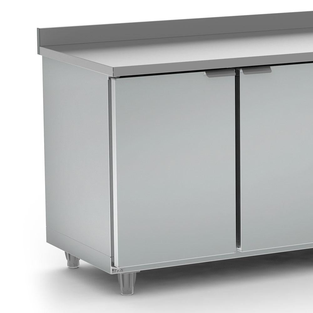 Balcão de Serviço Cozinha 2m ar Forçado 0 a 5ºc Interno e Externo Inox 430 BSRCOZ 2000 220V - Refrimate