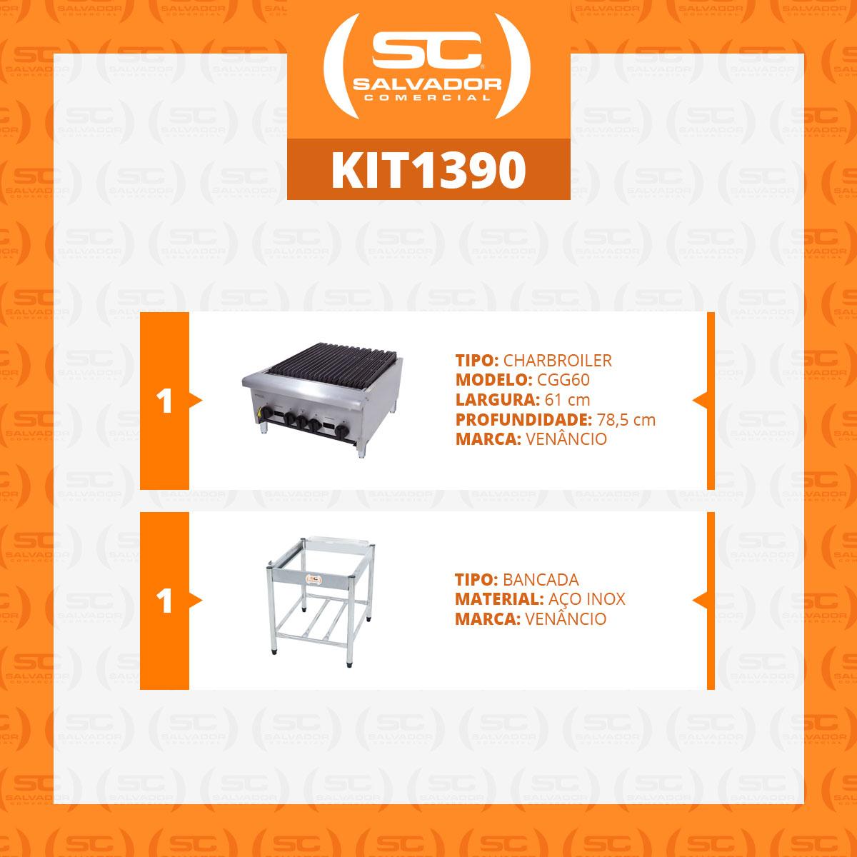 Chapa Char Broiler Americana Profissional Grill Churrasqueira 60cm Gás Inox Com Pé Cggp60 - Venâncio