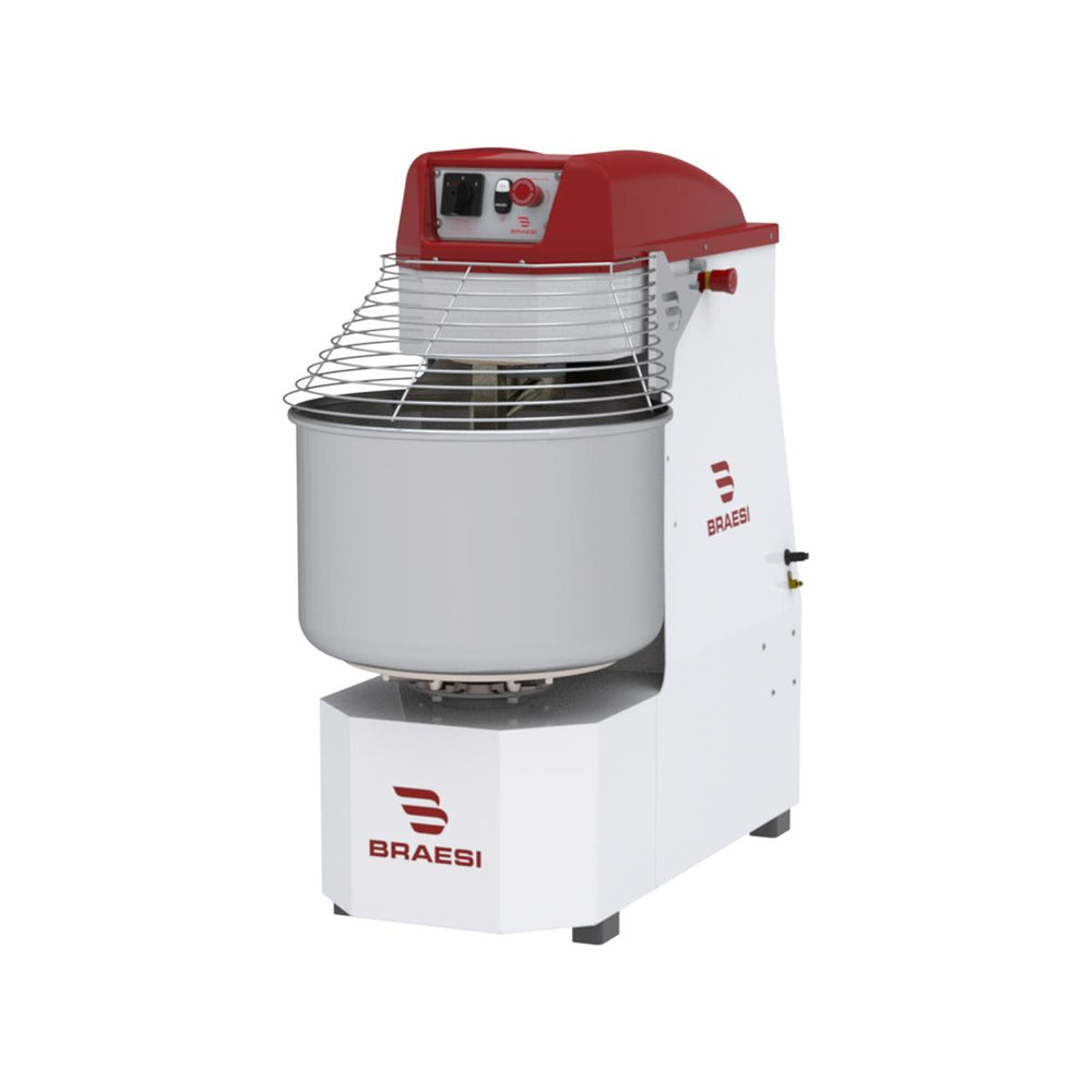 Amassadeira Espiral 60 Kg Masseira Industrial Epóxi 2 Velocidades AES-60/1 G3 Trifásico 220T - Braesi B18478