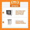 Kit - Forno Turbo Prp-004 220v Preto + Bancada Mes-004 - Progás