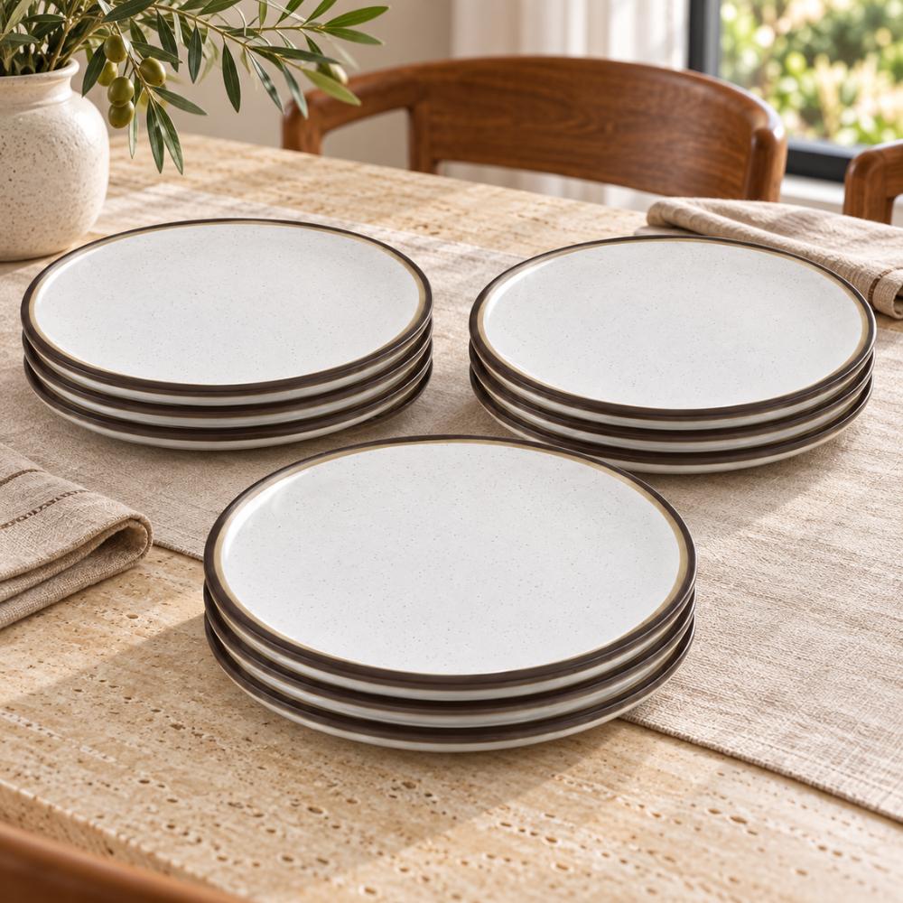 Jogo de Pratos Fundo 21 cm e Raso 25 cm Canyon 24 Peças em Porcelana Decorada - Tramontina
