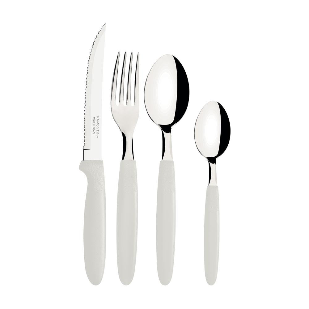 Conjunto Faqueiro 24 Peças Ipanema Lâmina Inox Cabo Branco - Tramontina 23399891