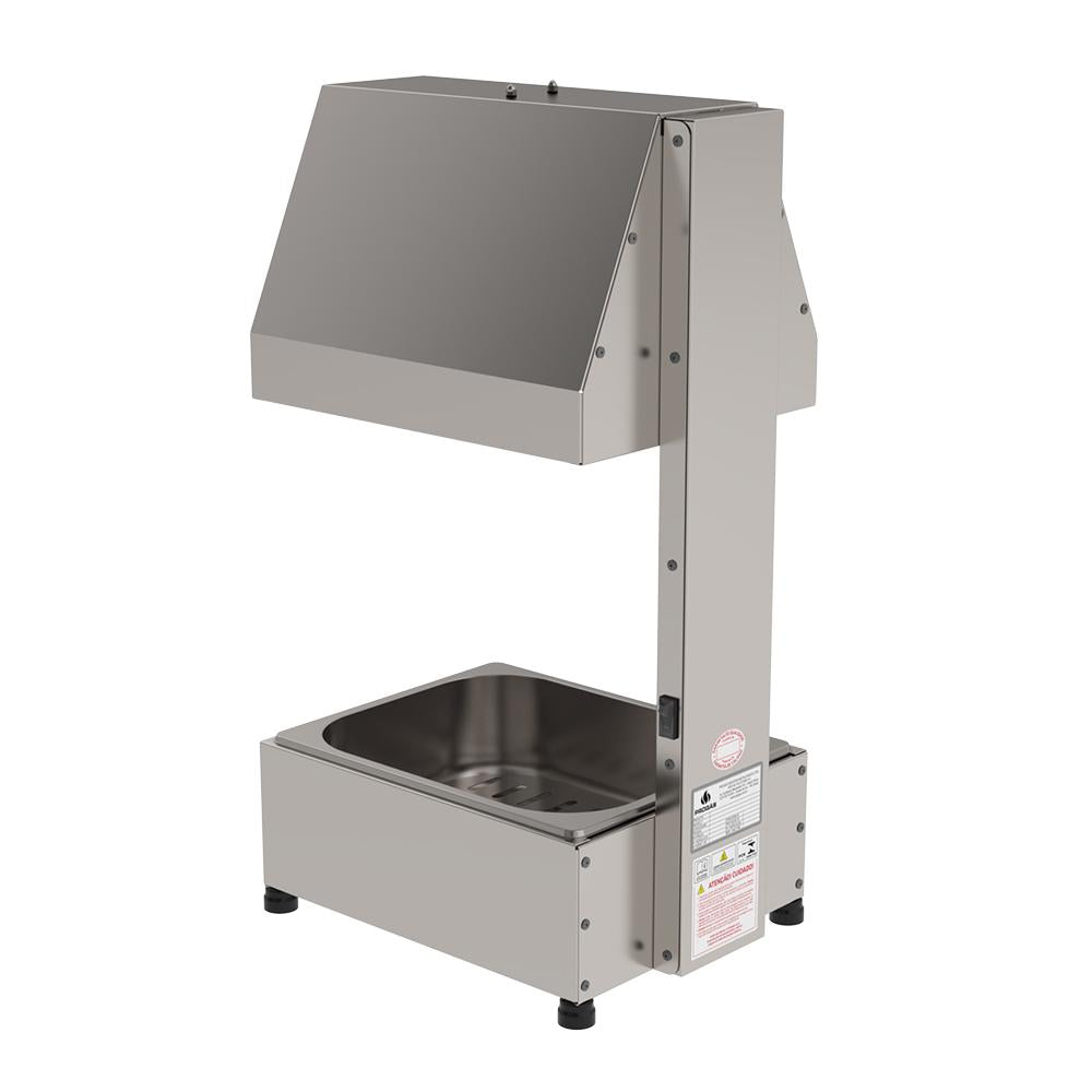 Conservador de Frituras E Alimentos Profissional Inox Elétrico 1 Cuba GN PRCF-10 220V - Progás