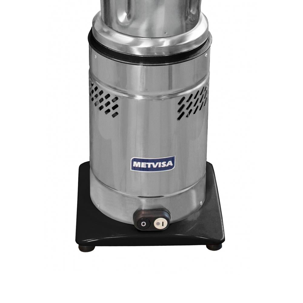 Liquidificador De Baixa Rotação Comercial Inox 8 Litros 1/2 CV 3500RPM LQL.8 127V - Metvisa