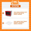 Kit Forno Turbo Elétrico Profissional Analogico PRP-004 G2 127V Vermelho + 8 Grades - Progás