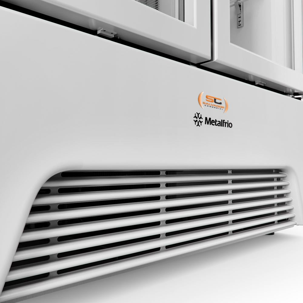 Refrigerador Expositor Vertical Bebidas Duas Portas Vidro 691/752L VB70AL Branca 220V - Metalfrio