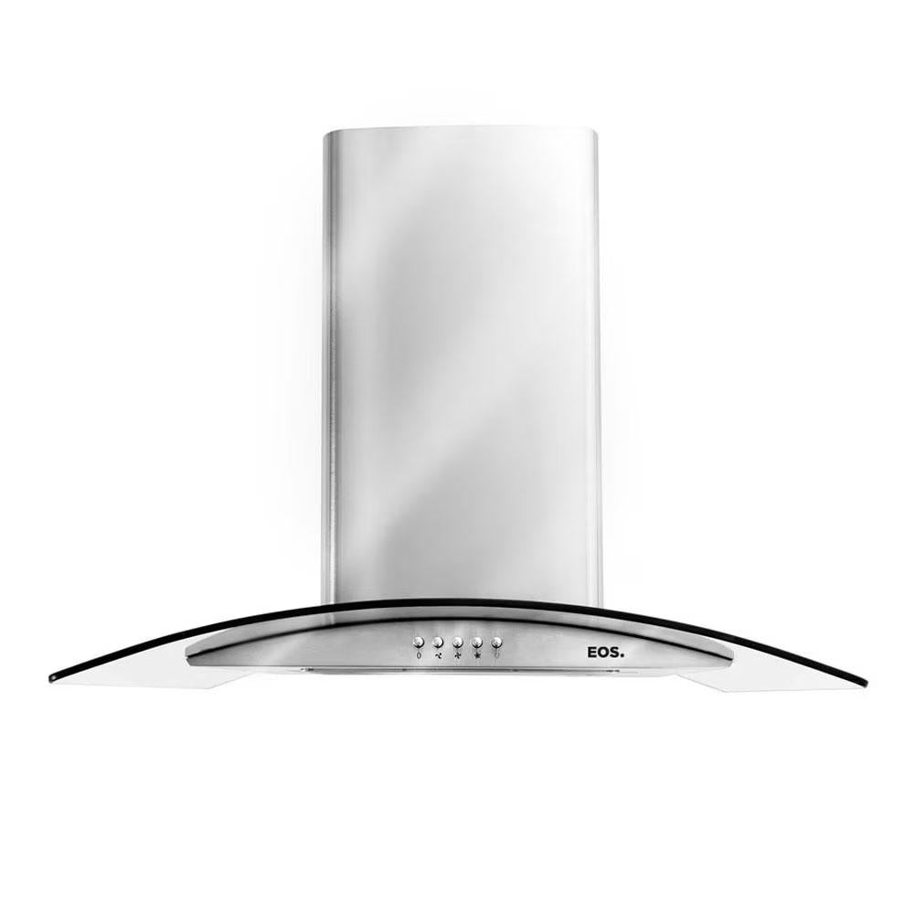 Coifa e Depurador de Parede Inox Com Vidro Curvo 60cm Eco60pv 220v - Eos B163422