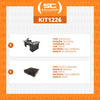 Kit - Caixa Supermercado Empacotador Check-out 2m Recorte + Caixa Dinheiro Manual Preto