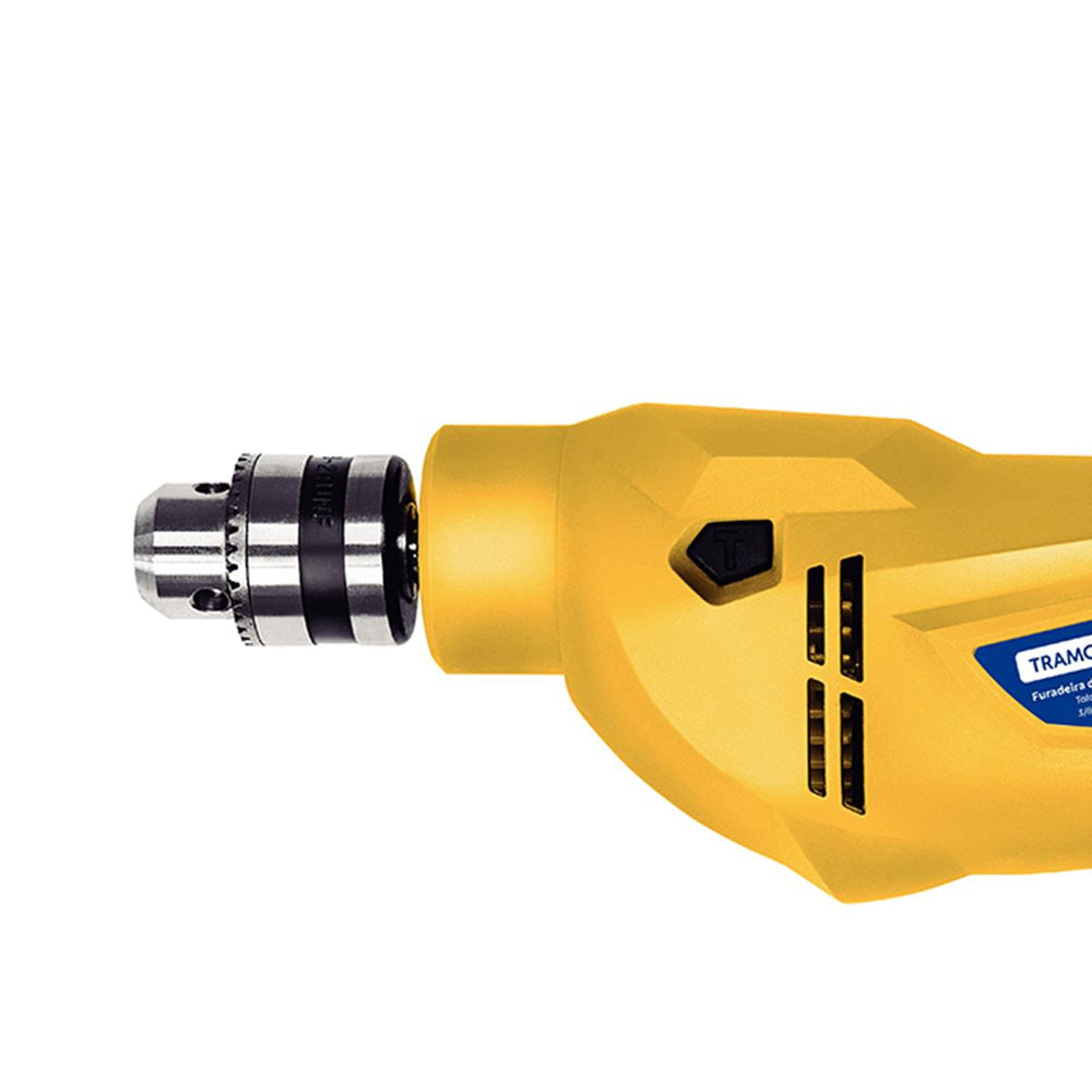 Furadeira De Impacto 500W 3/8" Sistema De Reversão Rotação 220V - Tramontina 42362220