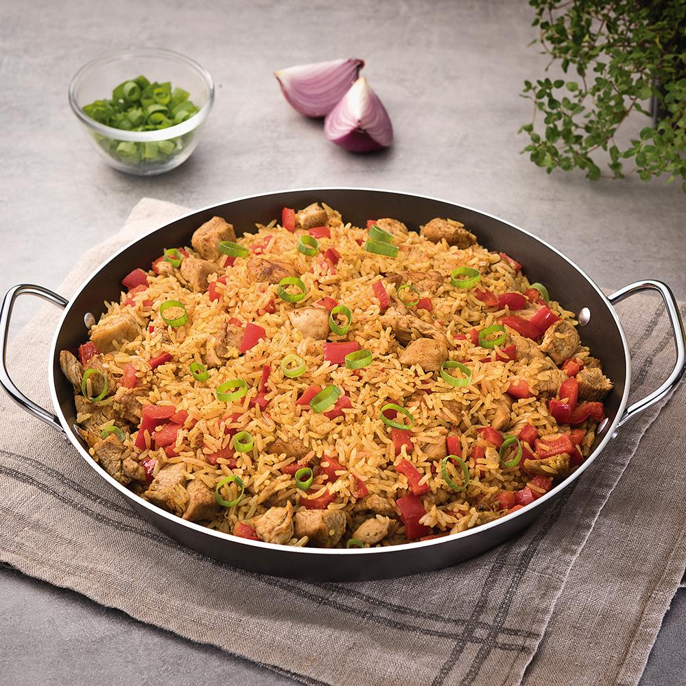 Frigideira Paellera Loreto Paella Alumínio Antiaderente Grafite 38 cm 5,4l - Tramontina 20125038