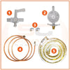 Kit - Forno Semi-industrial Gás Fsi-500n + Grade Extra + Kit Gás - Progás