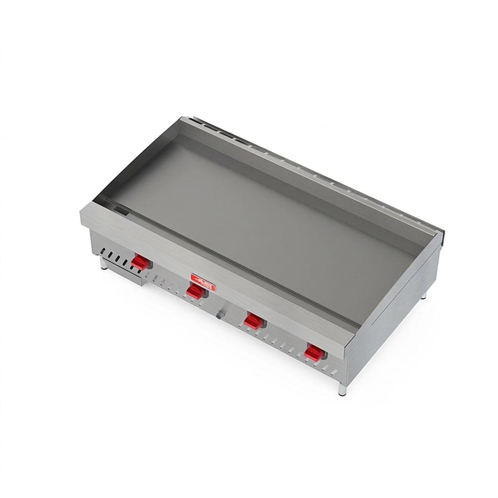Chapa de Fritura a Gás Glp Estrutura Inox Chapa 122cm 25mm CHEXP1220-G25 - Red Chameleon