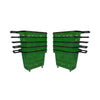 Kit - 10 Cestos Grande Com Rodízio D300 Cód. 3300 Verde - Della Plast