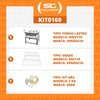 Kit - Forno Gás Industrial Roma Inox Infravermelho Firiv110 + Grade Extra + Kit Gás 2kg