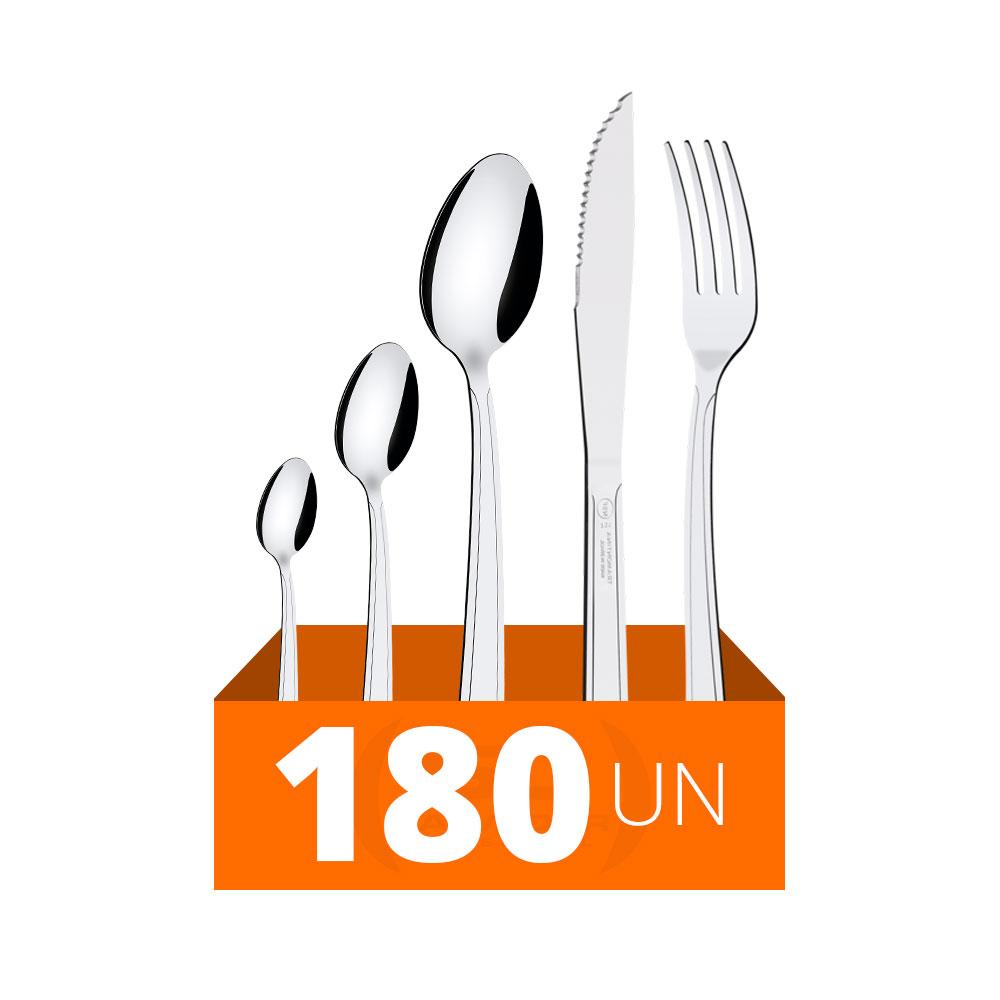Faqueiro Búzios Com 180 Peças Totalmente Em Aço Inox Ibag - Tramontina