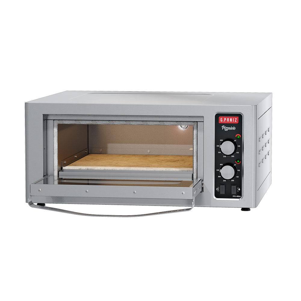 Forno Assador Para Pizza Refratário Total Inox Elétrico Analógico Fpe-400a 220v - Gpaniz