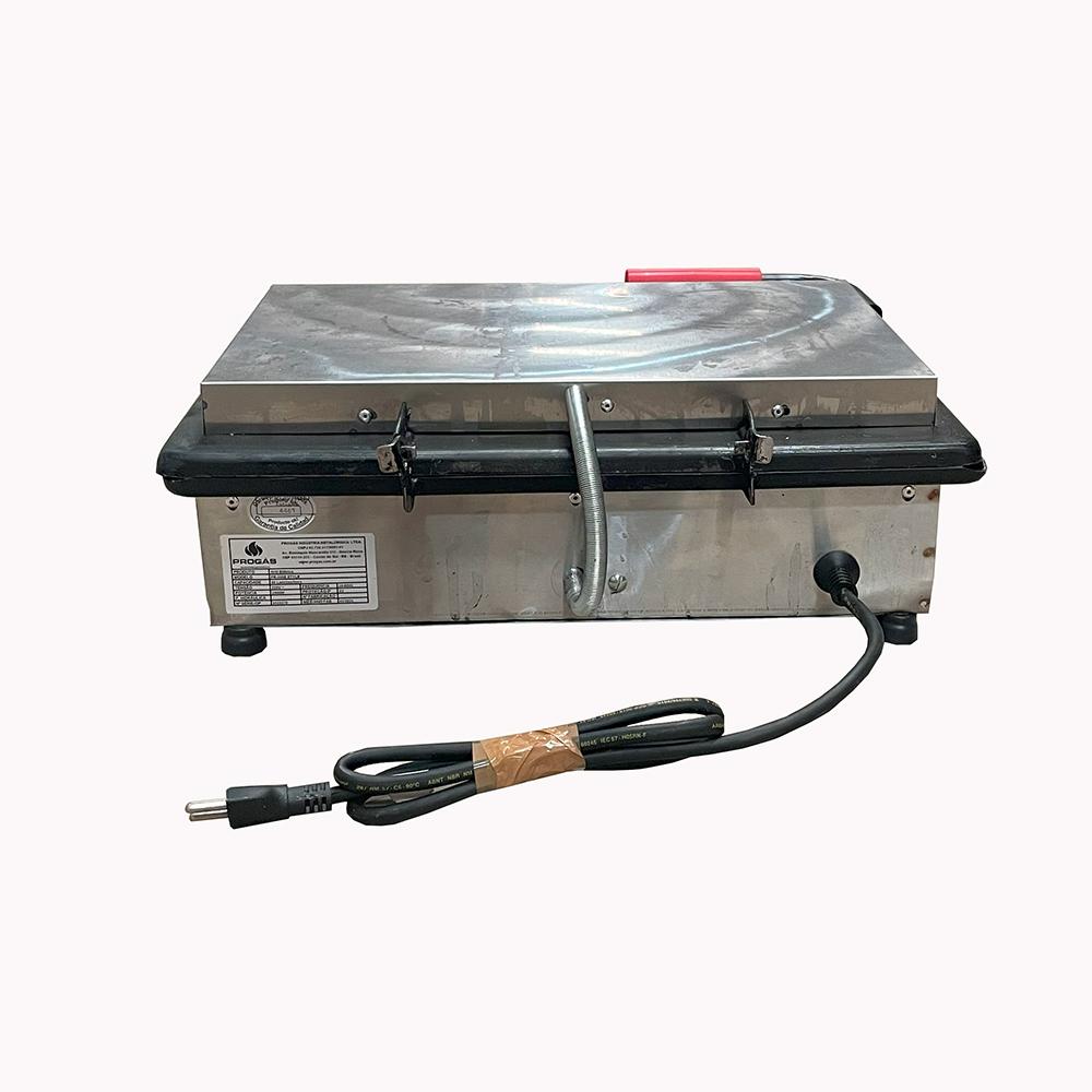 SEMINOVO - Grill Simples 1 Prensa Maior Pr-500e 220V New - Progás