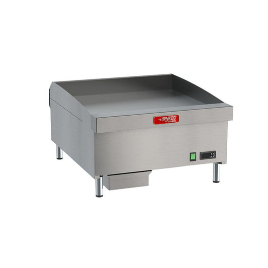 Chapa de Fritura Elétrica Trifásica Estrutura Inox Chapa 61cm 12mm CHEXP610E-12 380t - Red Chameleon