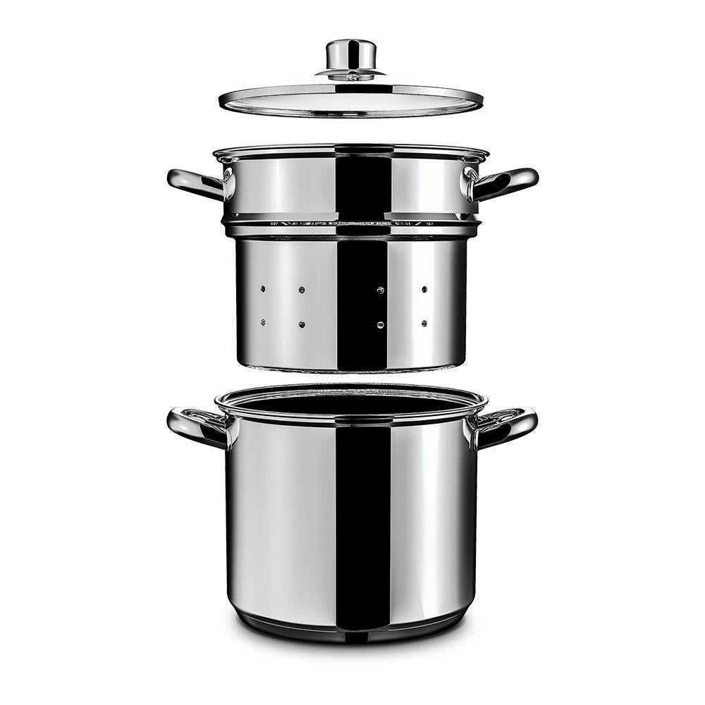 Caldeirão Espagueteiro Cozi-vapore Savoy Inox 20 cm Ø 4,8L - Brinox 4809100