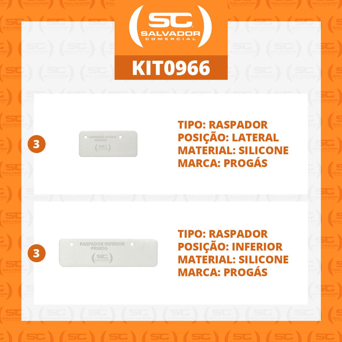 Kit - 3 Pares de Raspadores Silicone Prmog07 Mogmix - Progás