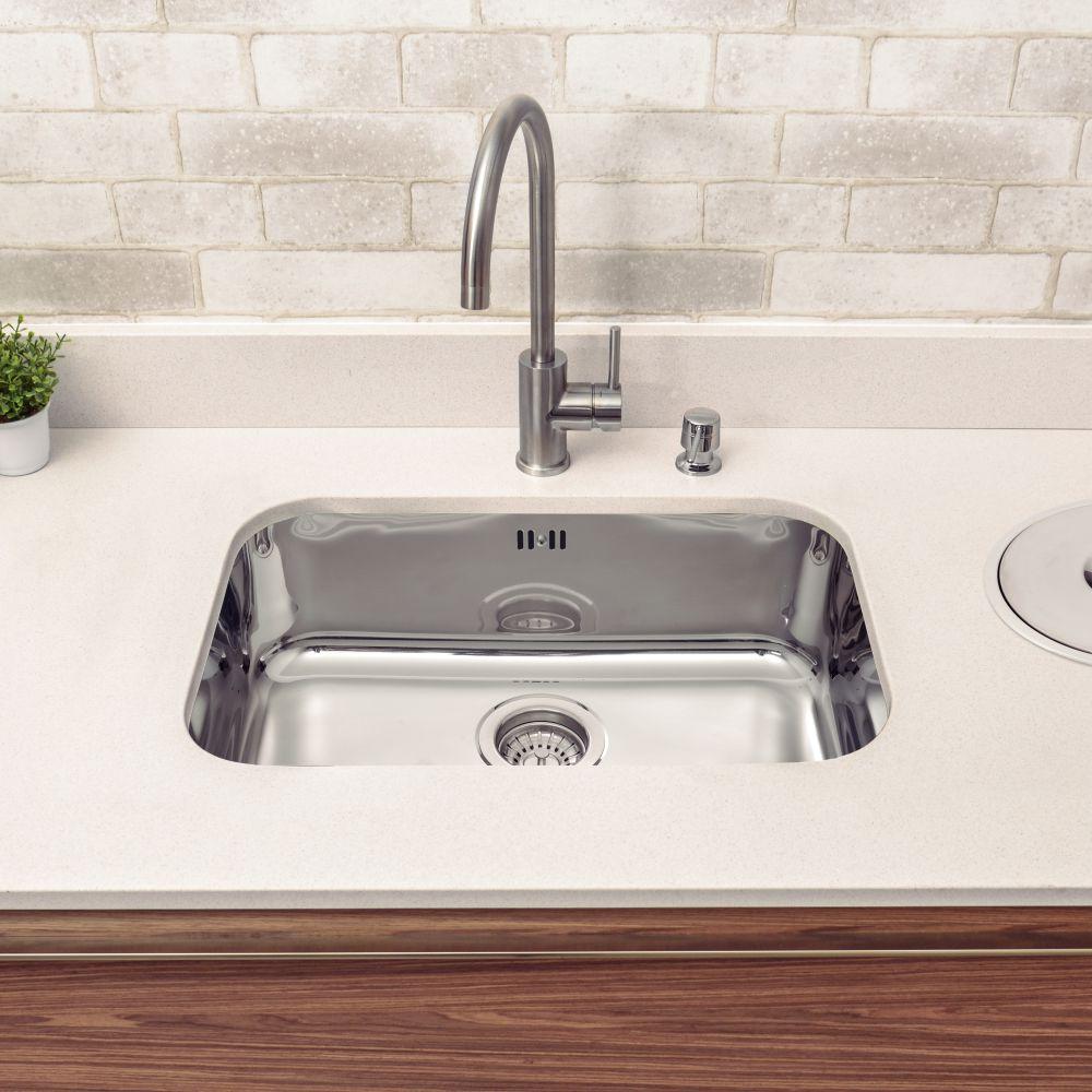 Cuba de Encaixe Para Embutir Lavínia 29l em Aço Inox Alto Brilho 56x34 - Tramontina 94024203