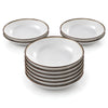 Jogo de Pratos Fundo 21cm Canyon 12 Peças em Porcelana Decorada - Tramontina 96580134