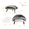 Forno Refratário Industrial a Gás Inox para Pizza 40cm 83L PRUNO-40 - Progás