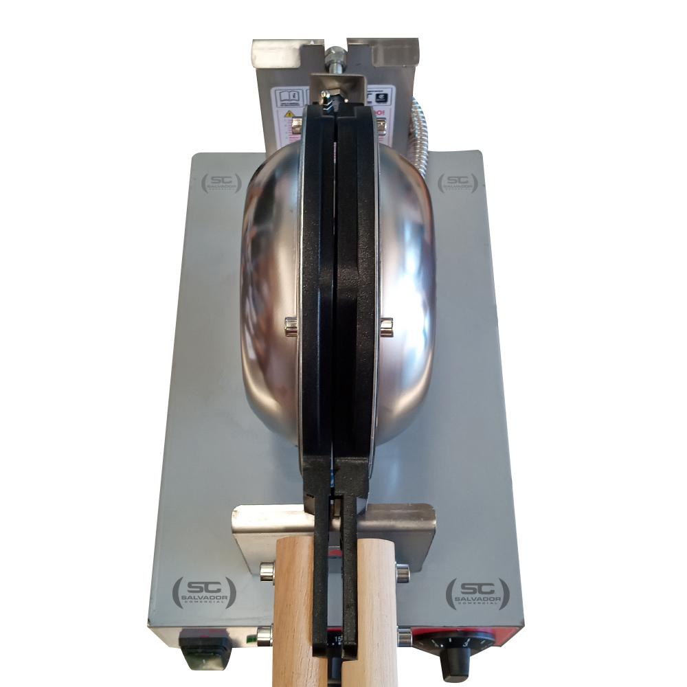 Máquina De Crepe Elétrica Chapa Prensa Molde de Bubble Waffle Profissional PRKB-10 - Progás