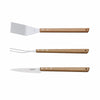 Kit Utensílios de Churrasco Servir e Preparar Cabo de Madeira 3 Peças  - Tramontina