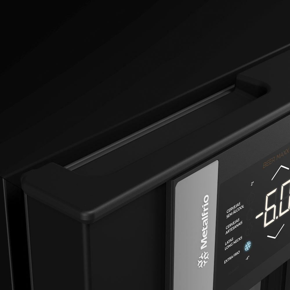 Cervejeira Beer Maxx One Inverter 98/114L Porta Preto Onix Digital +2 a -6ºc VN12TPP 220V - Metalfrio