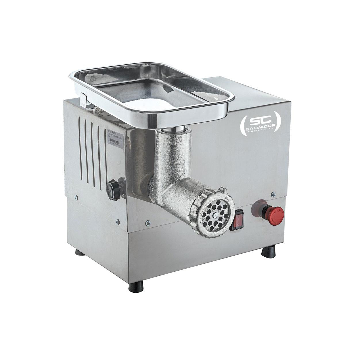 Moedor Picador Carne Elétrico Profissional Inox Boca 10 Bivolt 5041 - Malta