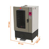 Forno Turbo Lenha Com Capacidade 10 Esteiras E Fornalha Frontal PRTLF-10000 Bivolt - Progás