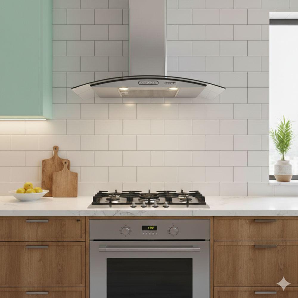 Coifa e Depurador Parede em Inox e Vidro Curvo 75cm Duto Slim CVC75 Slim 220V - Nardelli 50011015-2