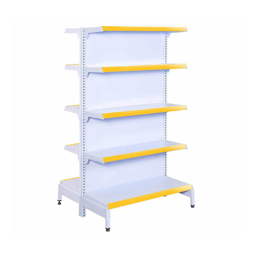 Gôndola Prateleira New Plus 1,70 Central Inicial GCI - Sa Gôndolas Porta Etiquetas Amarelo