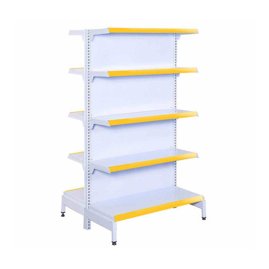 Gôndola Prateleira 5 Níveis 40x30 New Plus 1,70 Central Inicial Pe Amarelo - Sa Gôndolas