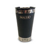 Copo Térmico Para Cerveja Chopp Gelado Em Inox 473ml Cqs 5748 Preto Com Tampa e Abridor - Malta