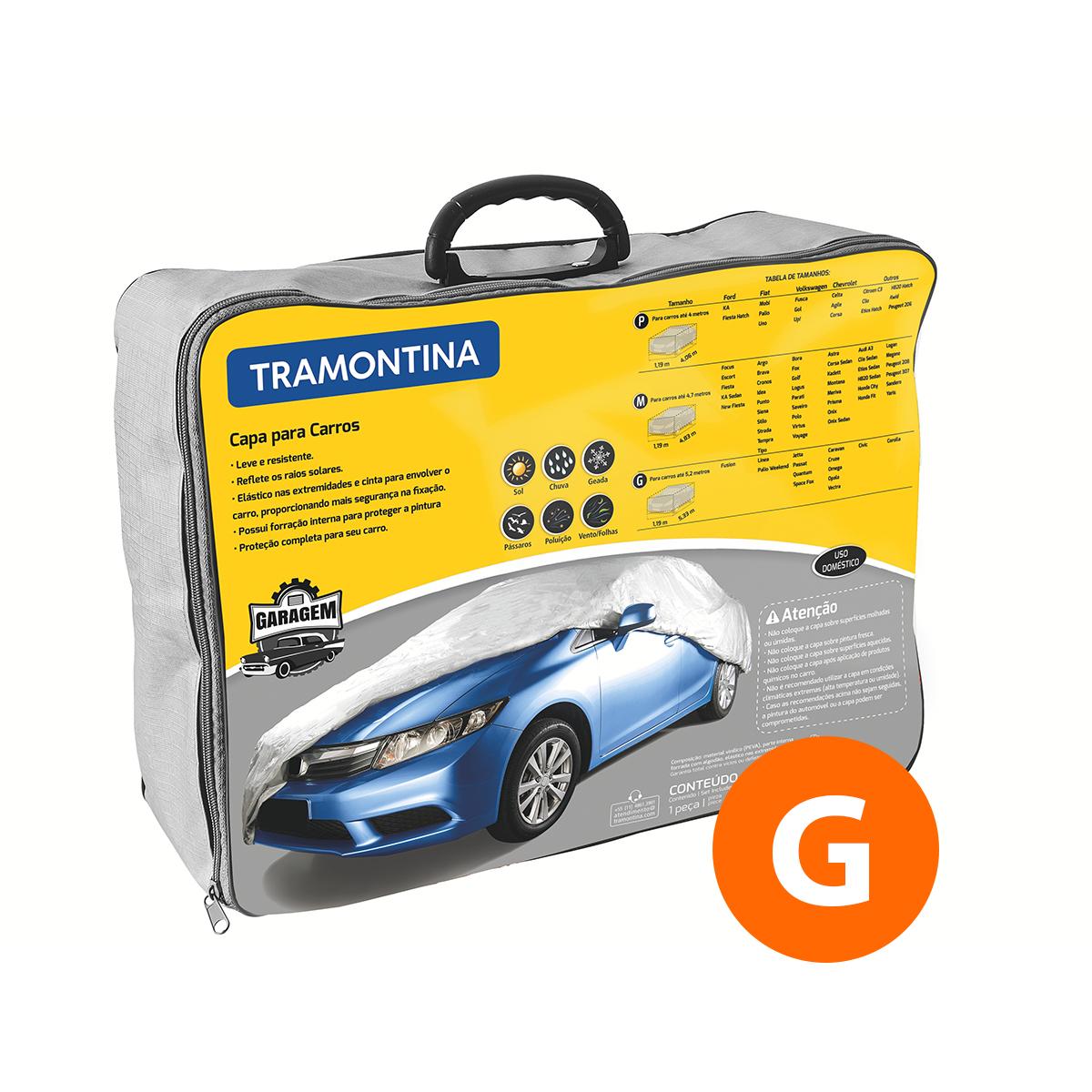 Capa Protetora Para Carros Tamanho G Carros de Até 5,2m - Tramontina 43780003