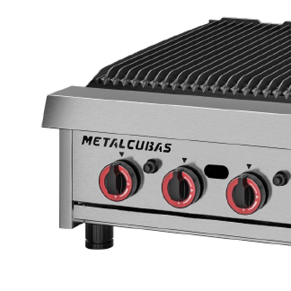 Char Broiler Chapa Grill Premium 90cm Profissional Aço Inox a Gás Chb-90 g2 - Metalcubas