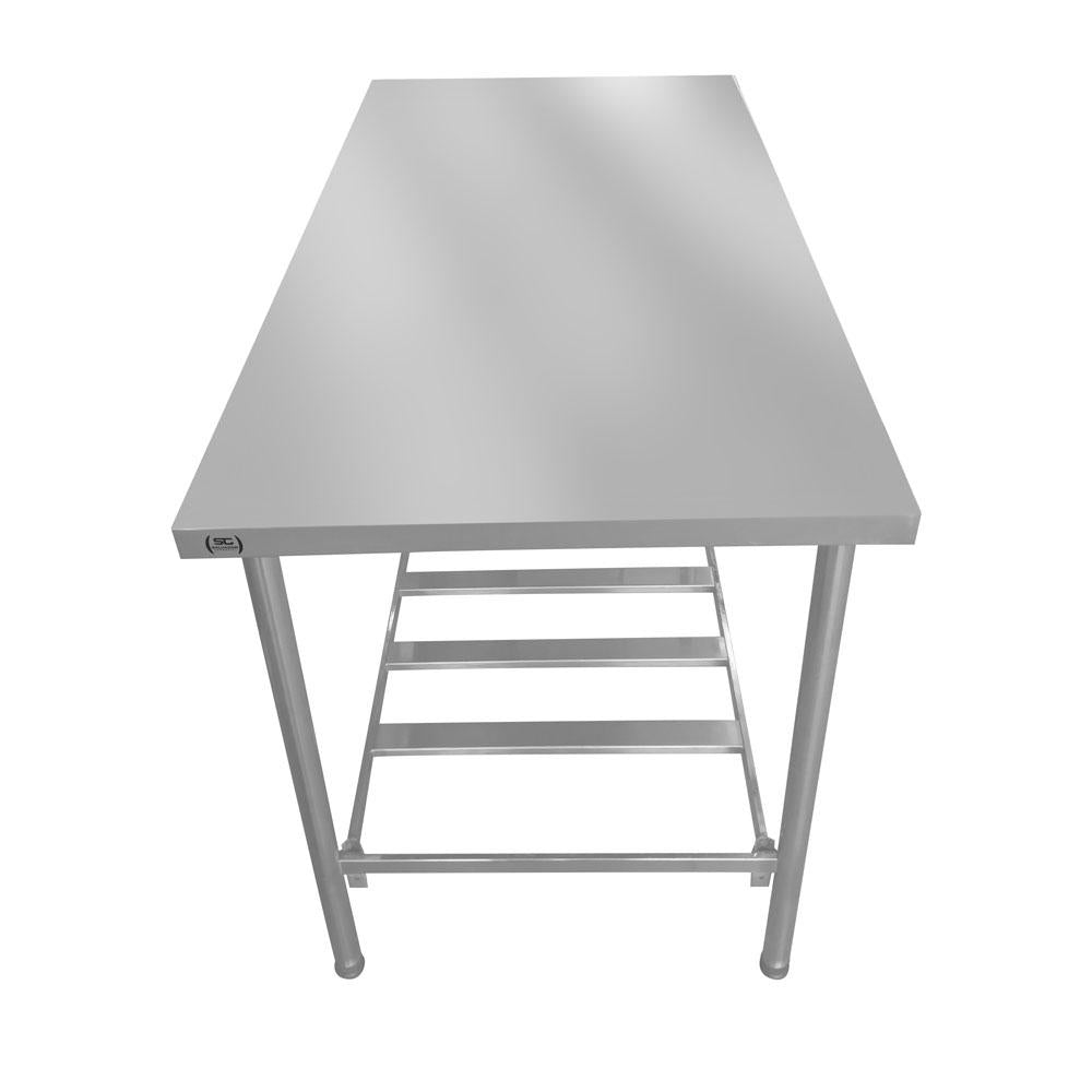 Bancada Mesa Multiuso Reforçada 140 x 70 Total Inox 430 Desmontável - Metal Frantz