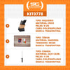 Kit - Faqueiro Plenus 6 Peças + Tábua Para Churrasco 40x28 + Chaira 8 Pol - Tramontina