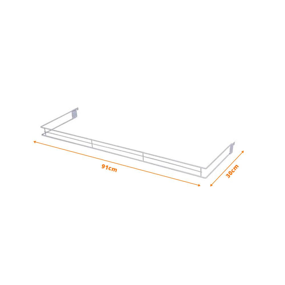 Aparador U 30x91cm Bandeja New Plus - SA Gôndolas