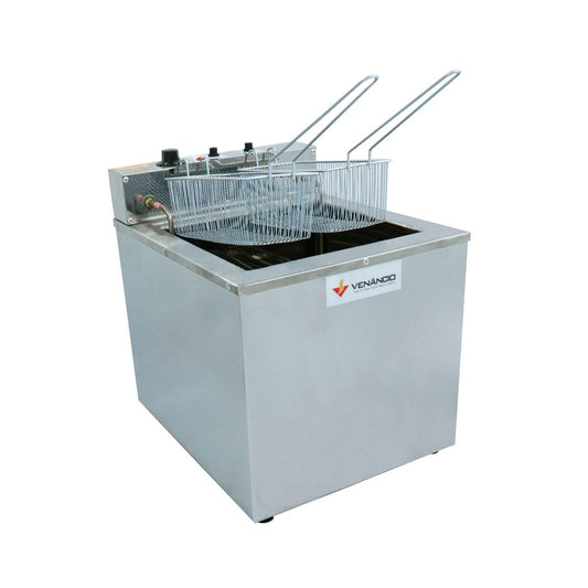 Fritador Fritadeira Tacho Elétrico Água e Óleo 23L Mesa SFAO4 Venâncio