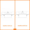 Fogão Industrial 2 Bocas com Forno Bravo Vermelho Venâncio + 2 Caçarolas Tramontina Turim