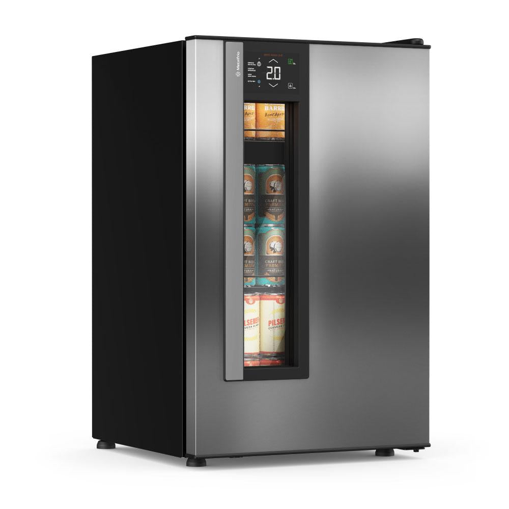 Cervejeira Beer Maxx One Inverter 98/114L Porta Com Visor Inox Digital +2°C a -6ºC VN12TPI 220V - Metalfrio