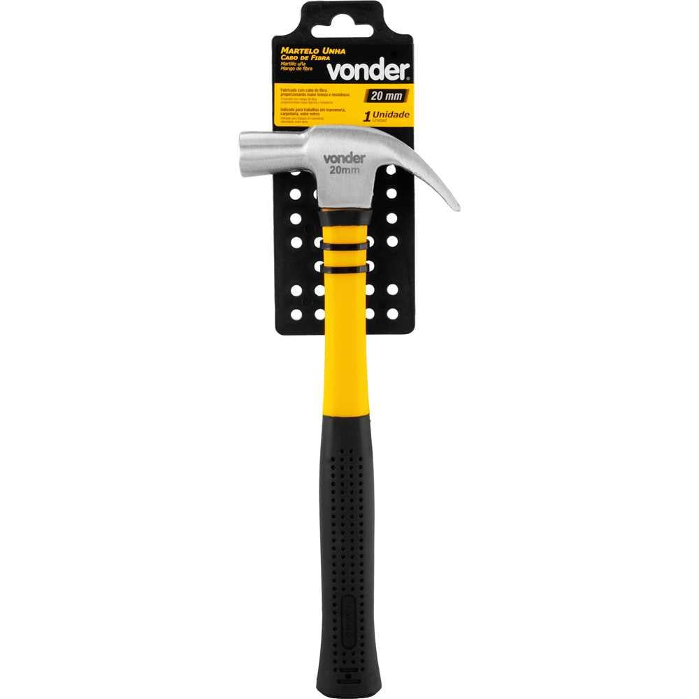Martelo Unha Profissional 20mm Com Cabo de Fibra - Vonder 3589020000