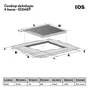 Fogão Cooktop de Indução 4 Bocas Preto 7500w Cheff Gourmet Eci04ep 220v - Eos B166390