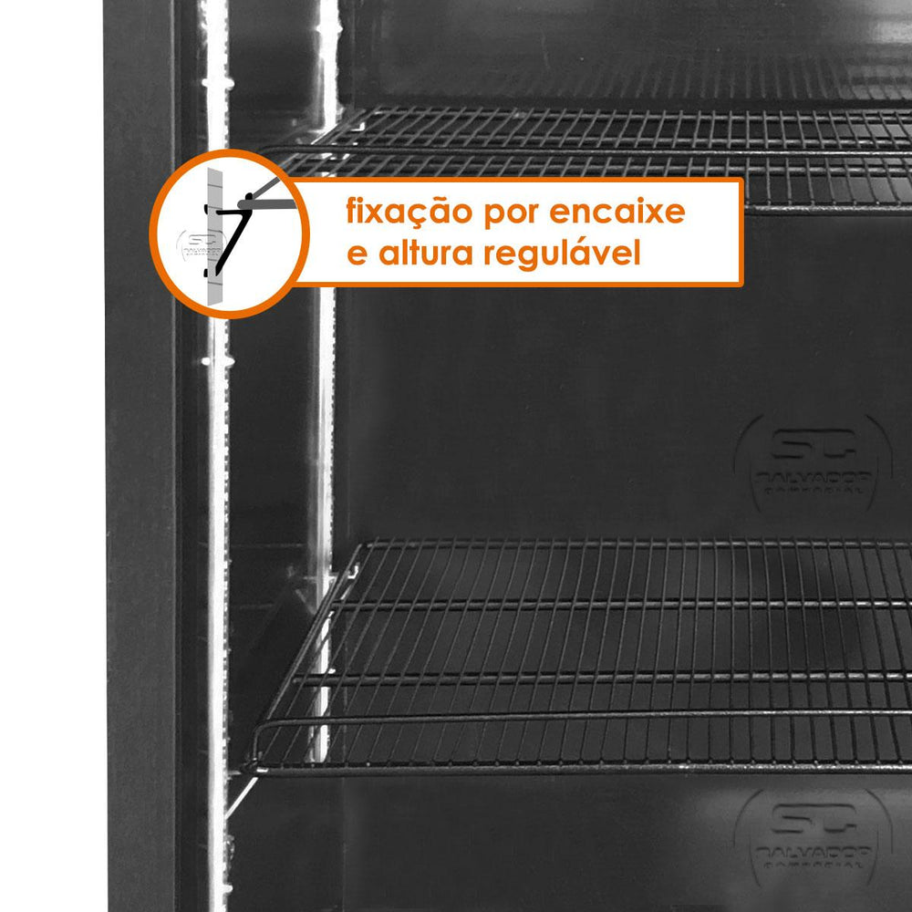 Visa Cooler Refrigerador Multiuso 400L Porta Vidro VCM400 Interna e Externa Preta - Refrimate 127V