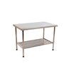 Mesa Bancada 1,50L x 0,70P X 0,90A Total Inox 430 Desmontável Multiuso - Imeca