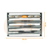 KIT - Armário Crescimento 20 Níveis 60x40 AC20 + 20 Esteiras 4 Talas Tiras 7cm Flandres 50g - Imeca