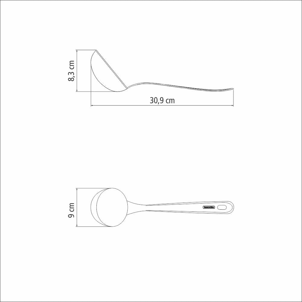 Kit Cozinha Allegra Aço Inox Fundo Triplo 10 Peças Com Utensílios - Tramontina